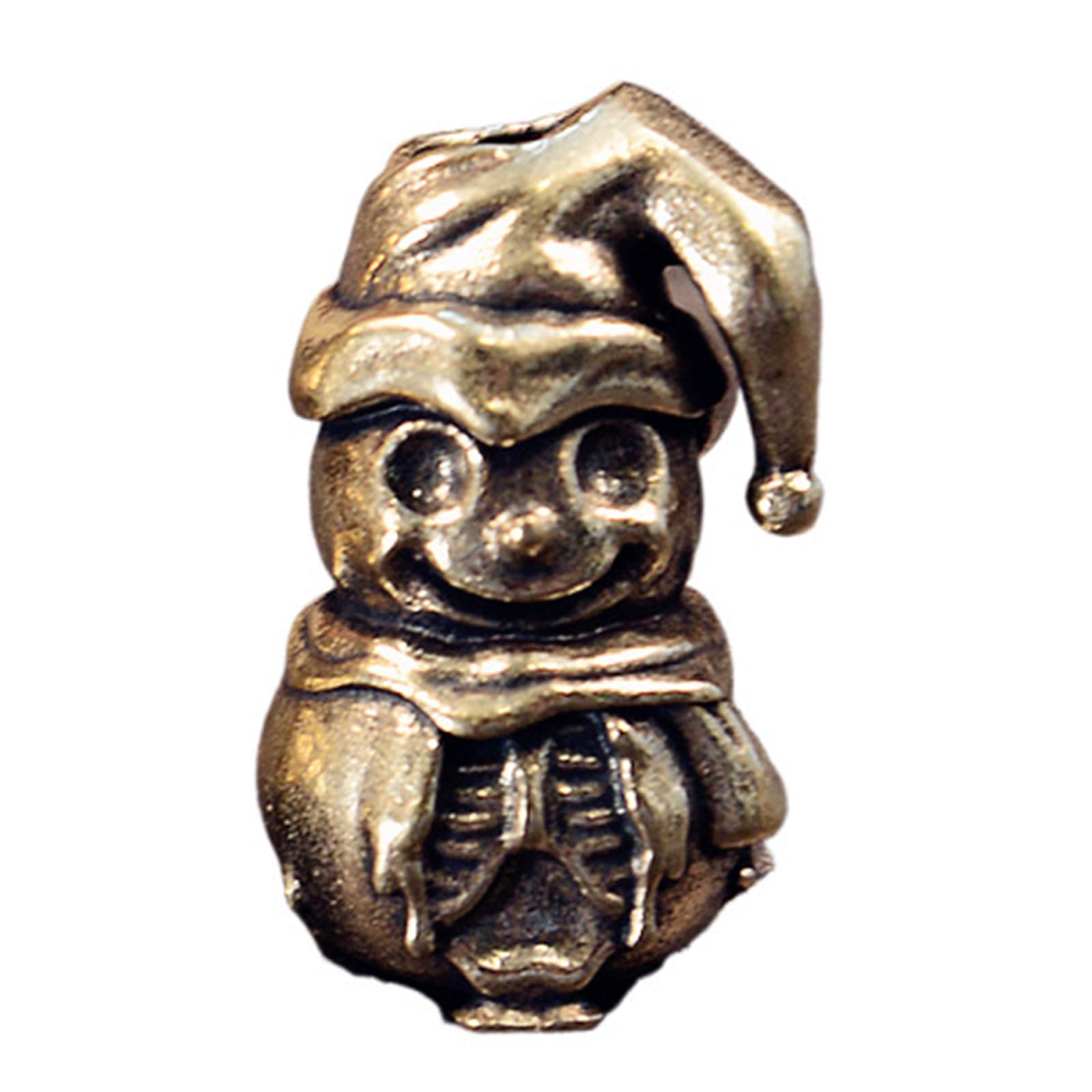 YUXITA Unique Artistic Snowman Metal Beads Pendant for Paracord and Enthusiasts Jewelry Making Paracord Bead