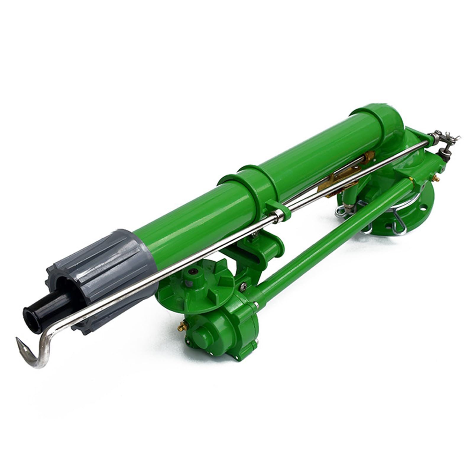 Irrigatore per prato agricolo da 5,1 cm, con base a treppiede, regolabile a 360°, grande area a turbina, spruzzatore d'acqua a vortice per rimozione industriale della polvere