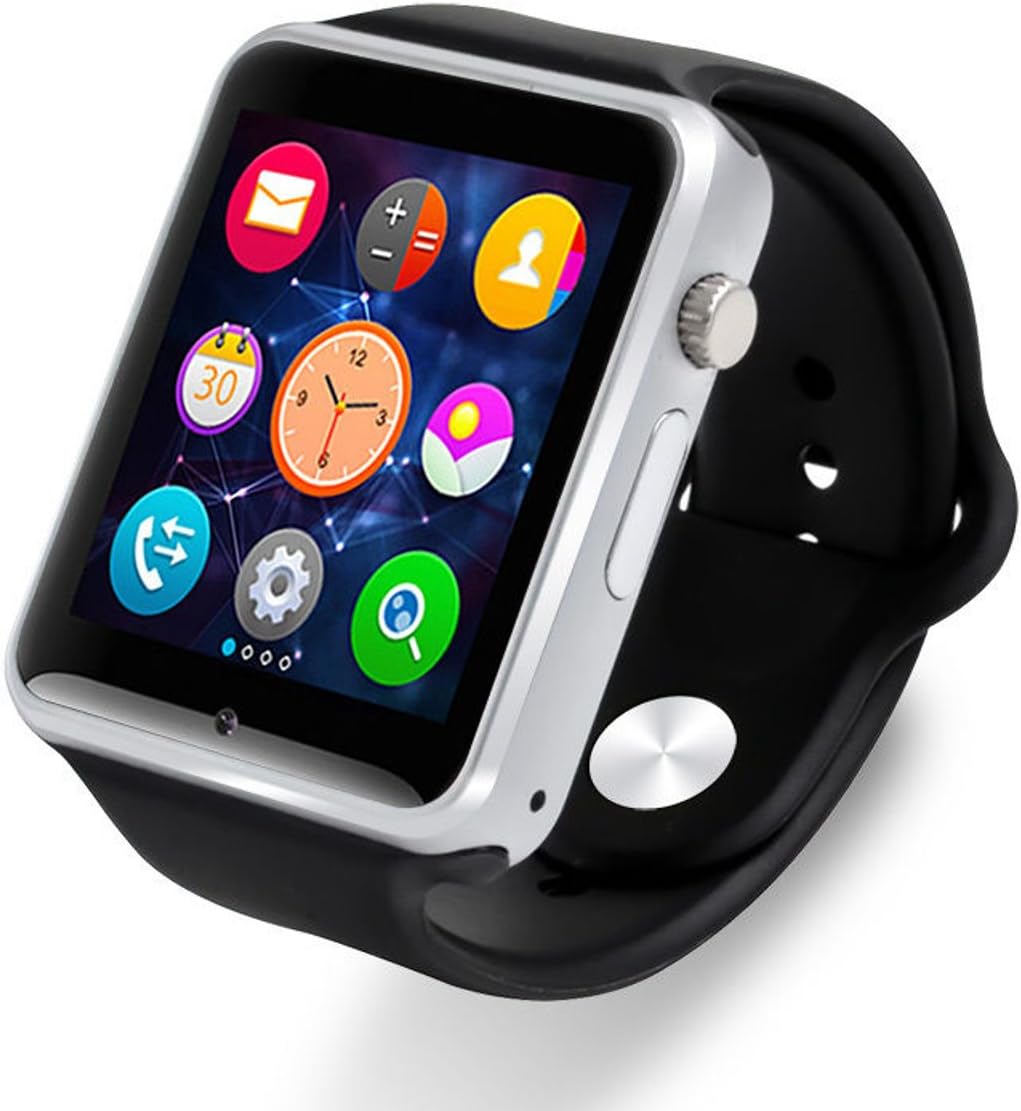 AmYin Bluetooth Android Watch Phone with Camera A1B (Black)