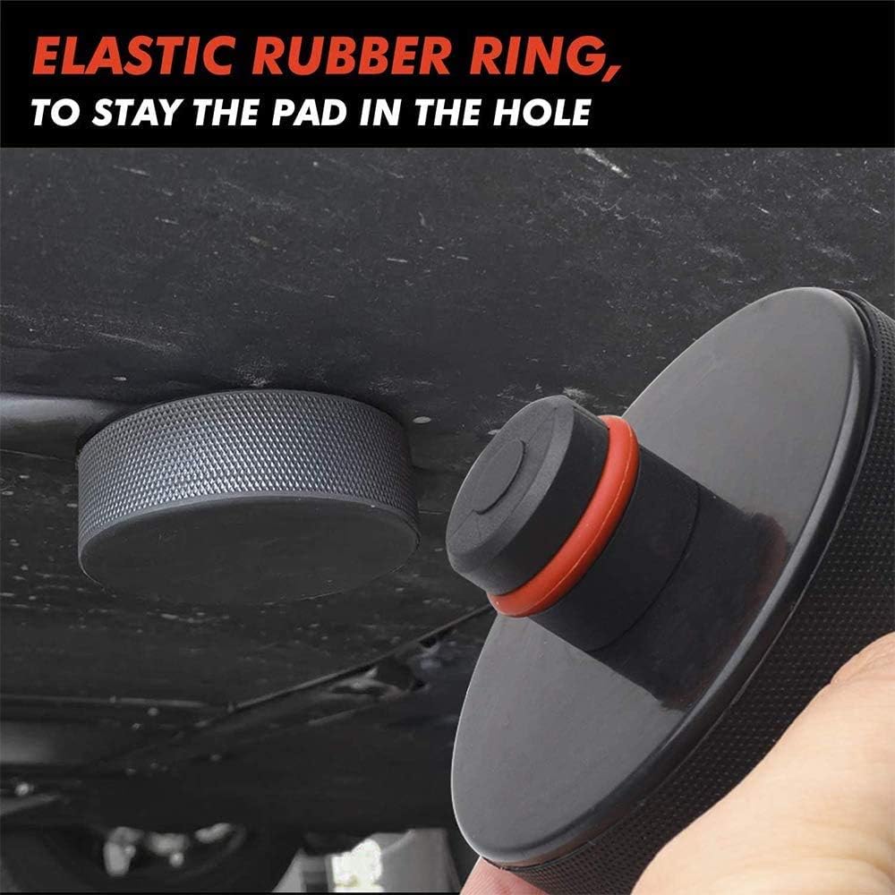 BMZX Tesla Model Y Model 3 Jack Pad Floor Jack Pad Adapter Puck Jack Lift Pad with Storage Bag (4 Packs)