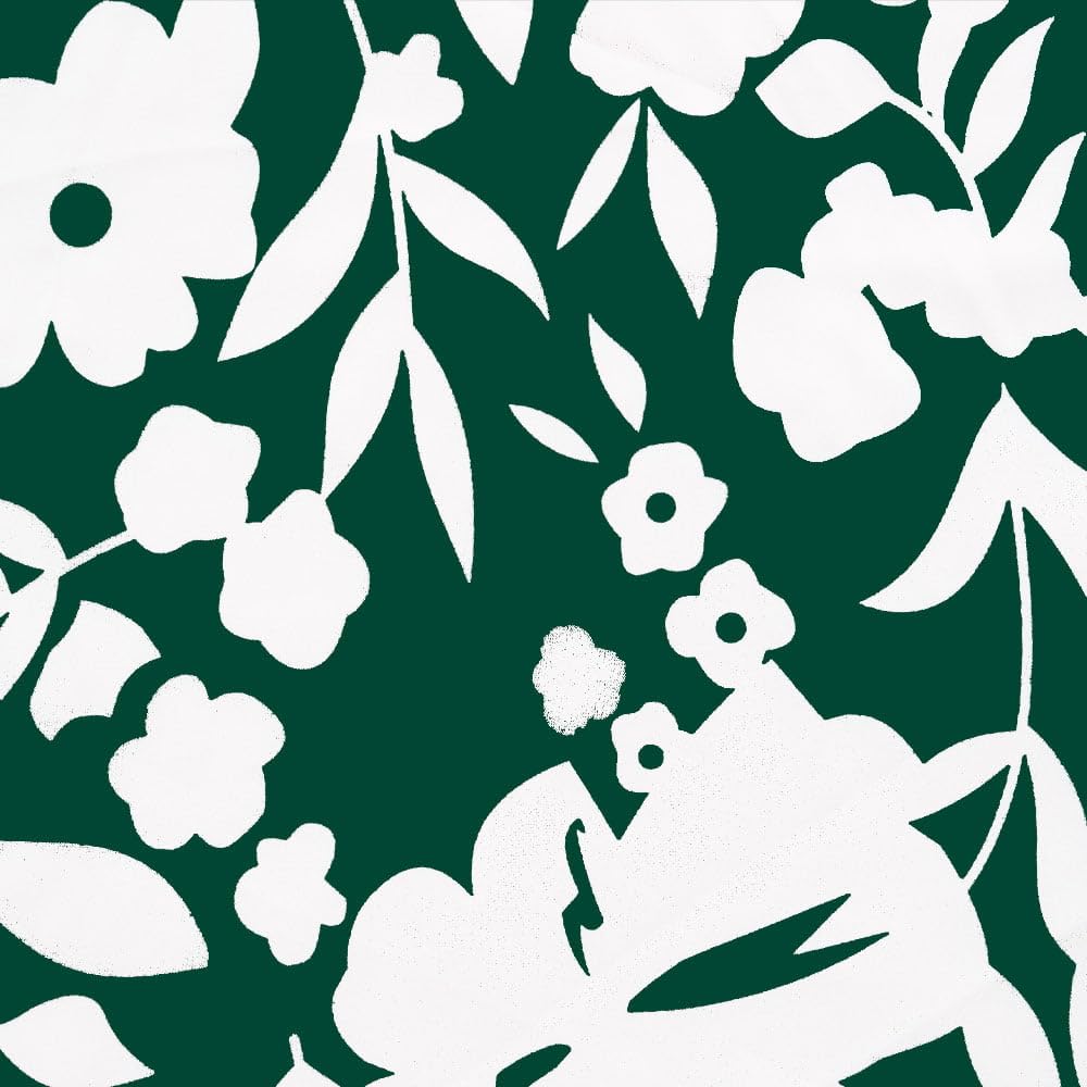 Poly Spandex Stretch Fabric - Abstract Floral - 57 Inch Wide - Dressmaking Fabric for Garments, Costumes, and Crafts - Soft, Stretchy Material for Sewing, Apparel, and Upholstery (Green, 5 Metre) — image 1