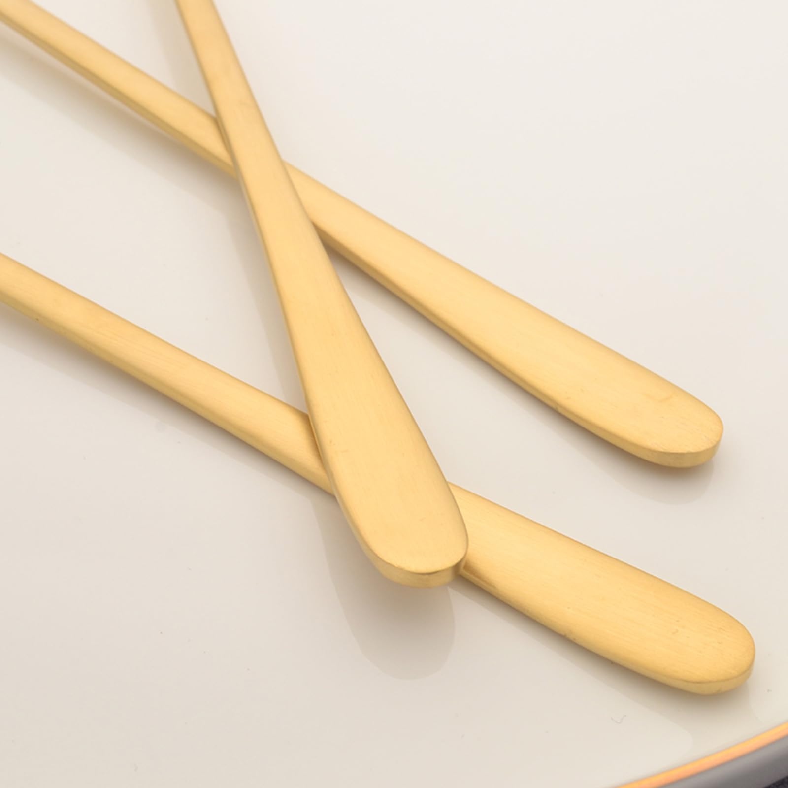 Cuillère à soupe en cuivre 100 % pur forgé artificiellement de 20 cm, convient pour la maison, les restaurants, les desserts, les gâteaux, la crème glacée (20 cm)