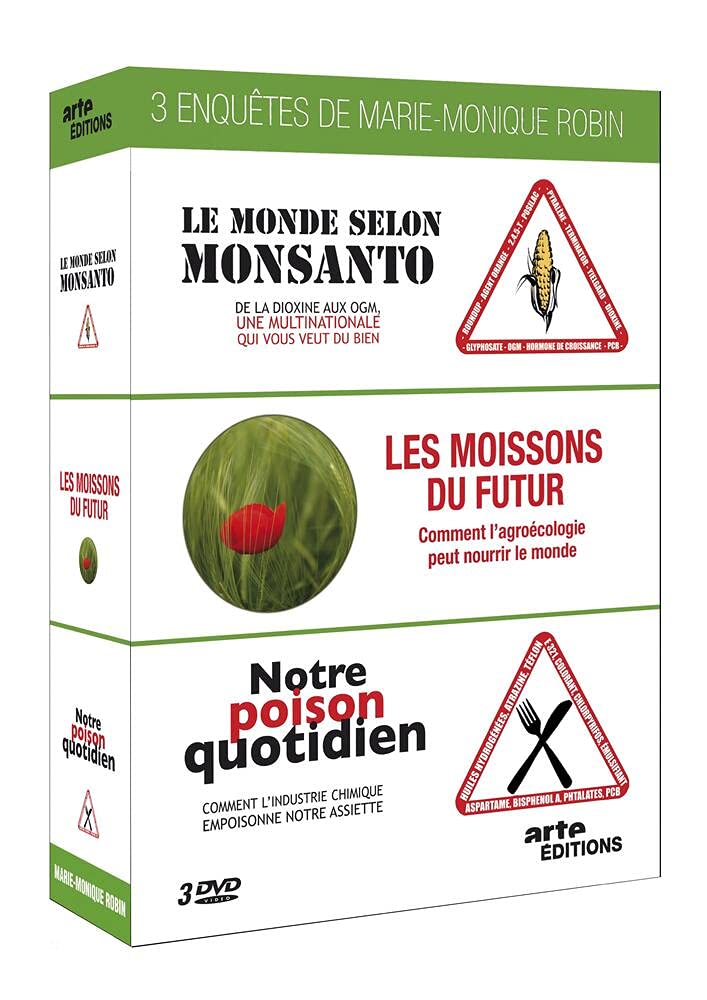 Pack DVD Trois enquêtes de Marie-Monique Robin edición importada de Francia
