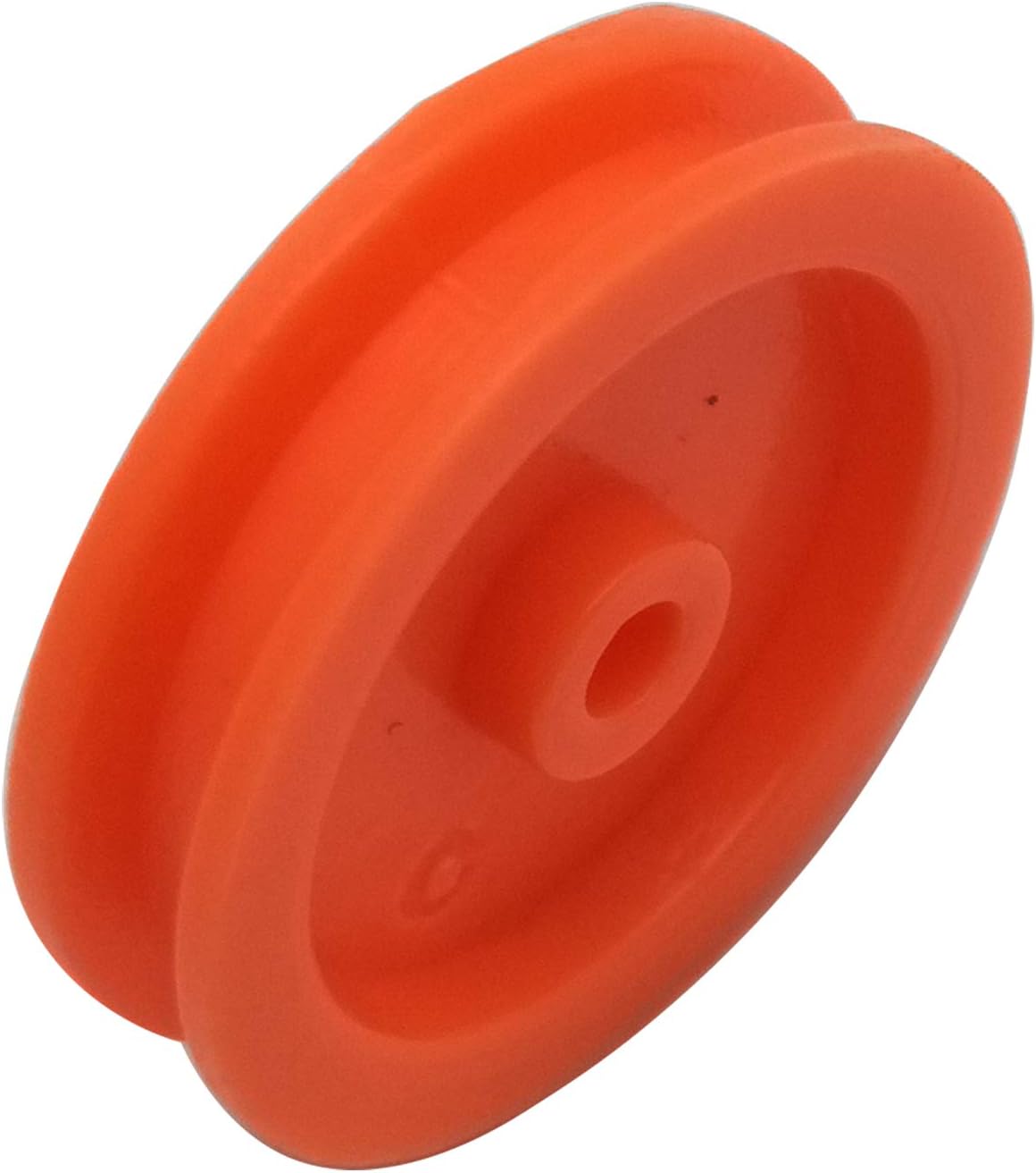 EUDAX 100 Pcs 2mm Hole Orange Plastic Belt Pulley for DIY RC Toy Car Airplane