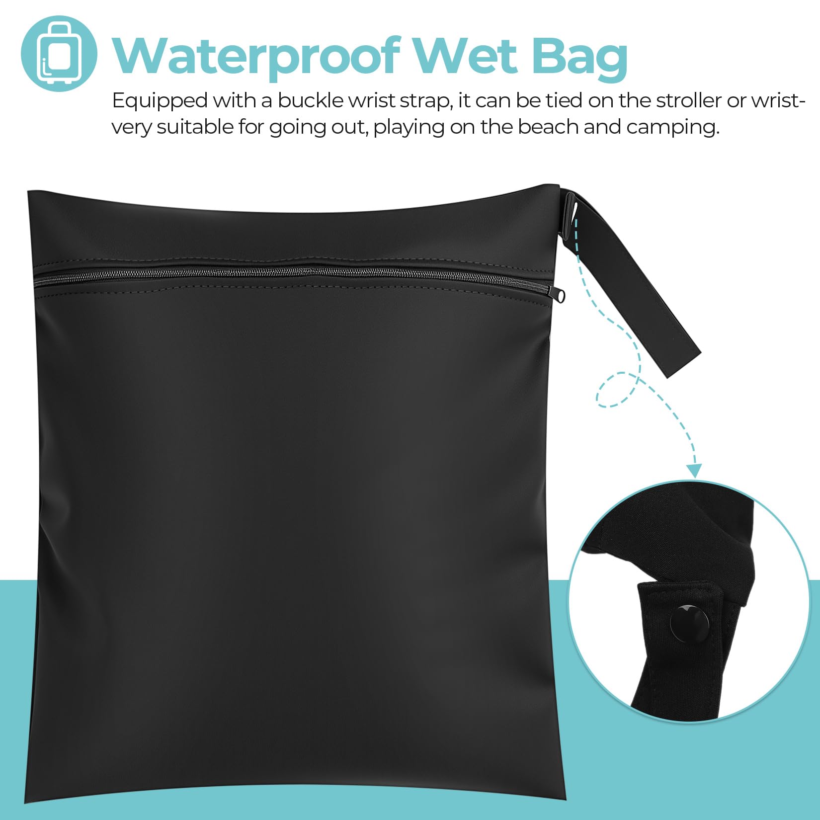 2 bolsas de natación para adultos, bolsas húmedas para nadar, bolsas impermeables para nadar, para la nariz, de viaje, para toallas de playa sucias (30 x 35 cm)