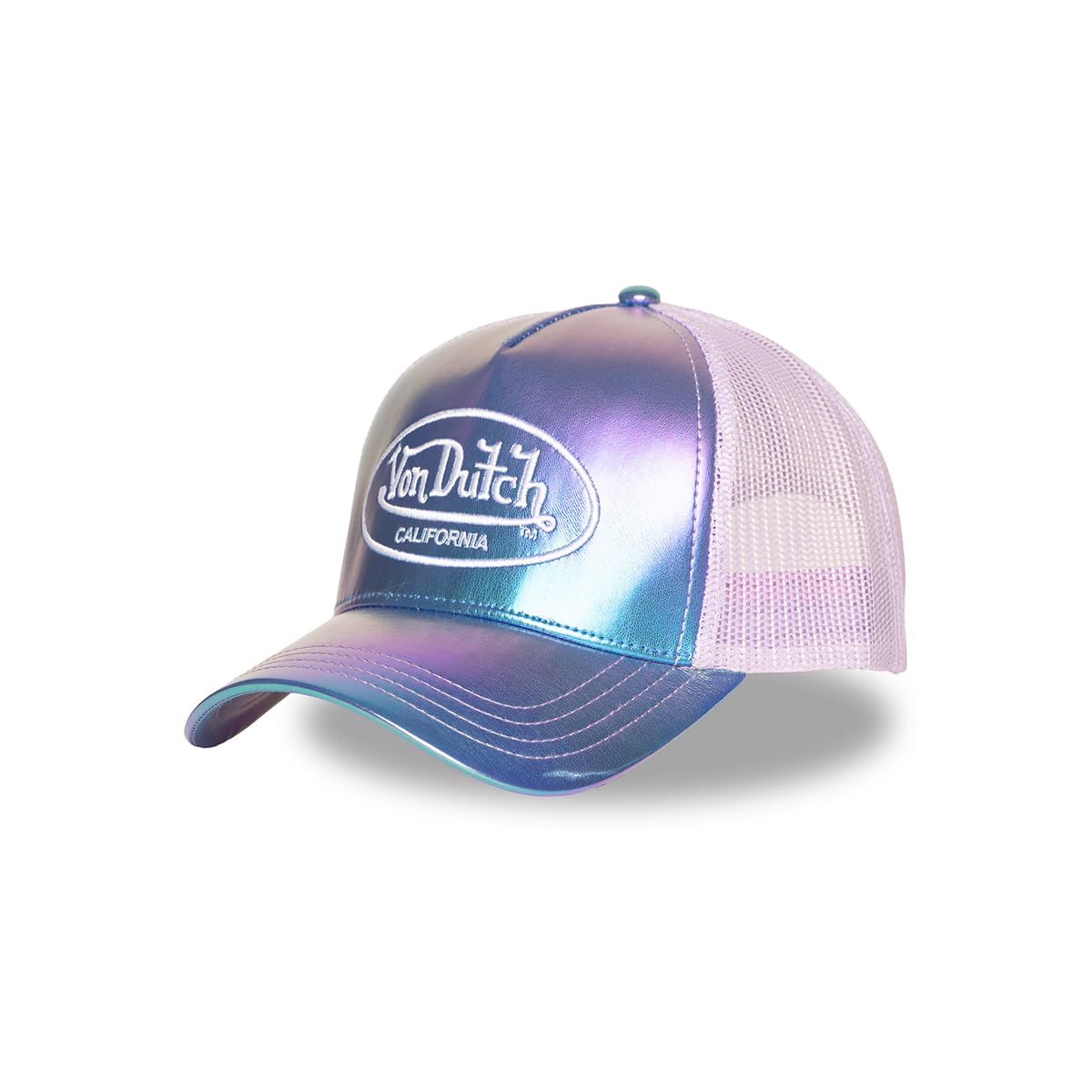 Von Dutch Casquette Homme & Femme, Trucker HOLOGRAPHIQUE, Violet Holo