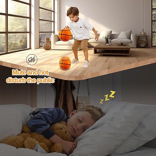 Miniatura 7 de Dribble Dream Silent Basketball 29.5, 2025 Nueva actualización 3D de entrenamiento en interiores, bola silenciosa, regalo de espuma para jóvenes