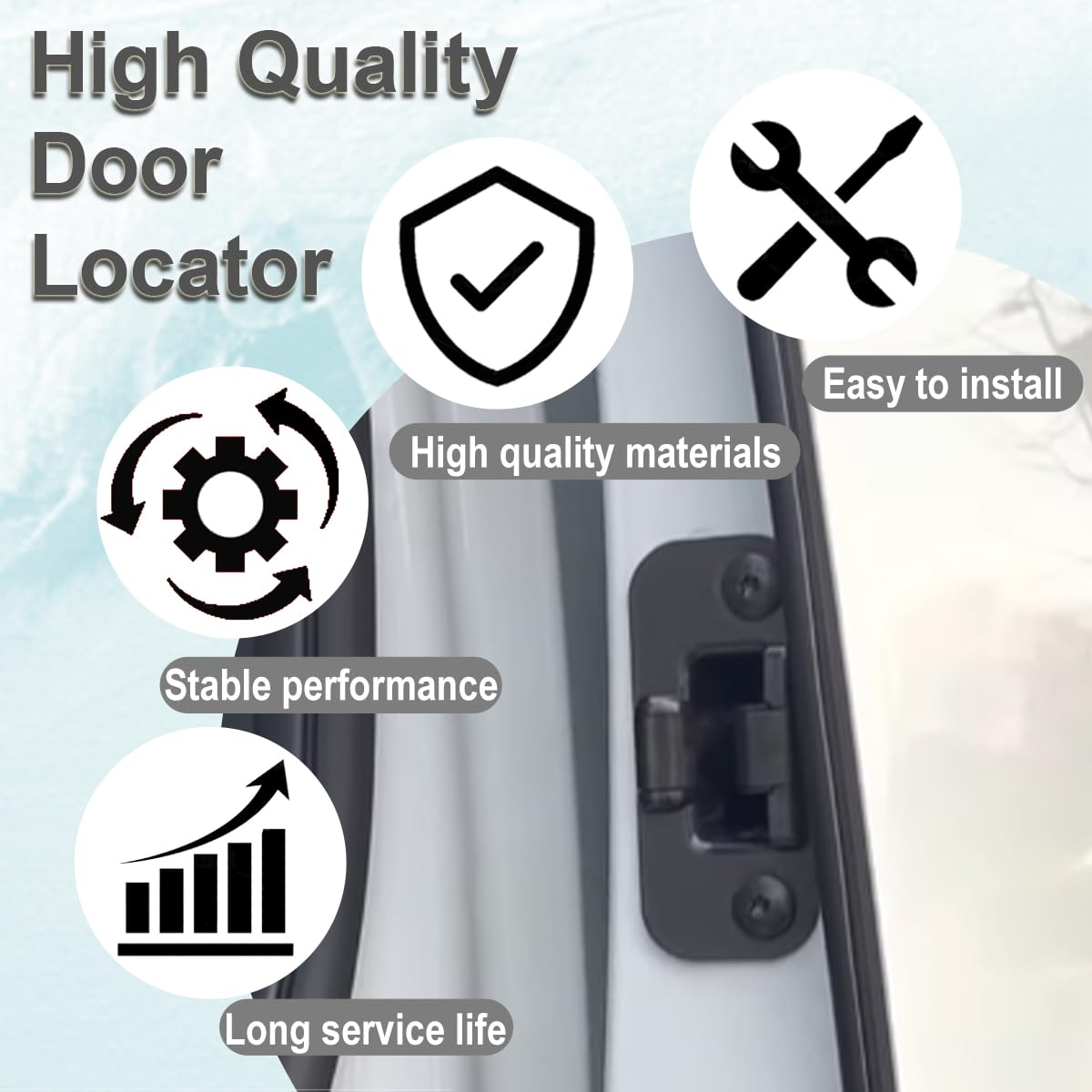ZAMDOE Localisateur de Porte coulissante latérale de Voiture pour Vauxhall Vivaro A B [2001-2019] pour Renault Trafic Mk2 Mk3 Kangoo 2 pour Nissan Primastar pour Fiat Talento 4414472 8200075742
