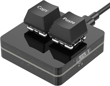 OSU Keypad HotSwap One Handed Mechanical Gaming Keyboard Backlit Mini USB Keypad for Accounting Working or Rhythm Games 2-Key