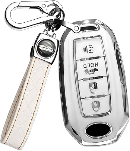 ontto Funda inteligente para llavero Infiniti 2020 en adelante con clase, Blanco
