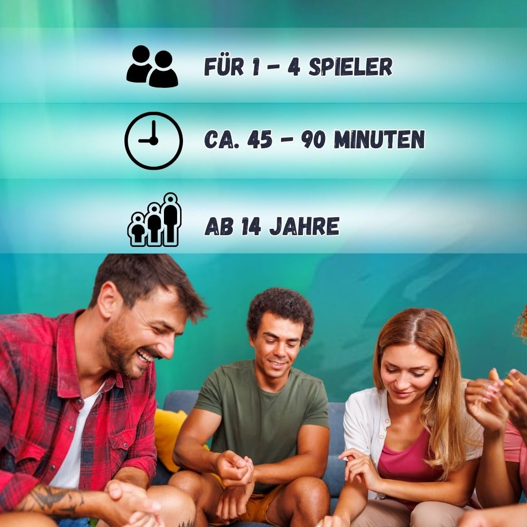 HUCH!, SALTFJORD, Gesellschaftsspiele, Strategisches Fischerdorf-Abenteuer mit innovativem Würfelmechanismus, Ideal für spannende Spielabende, Für 1–4 Spieler ab 14 Jahren