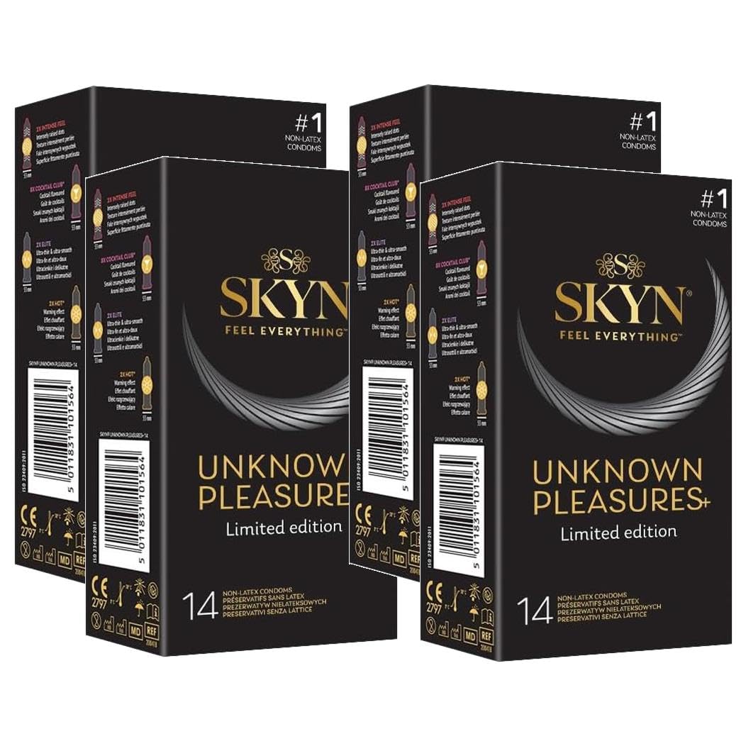 Skyn - Confezione da 56 serbatoi UNKNOWN PLEASURES Senza Lattice