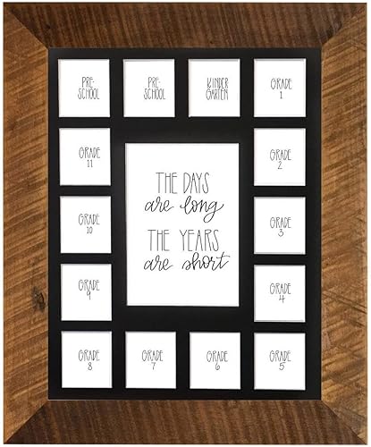 Miniatura 10 de All Things For Mom Tapete de fotos para días escolares con múltiples aperturas, collage de fotos de años escolares, sin marco, 2 preescolares y