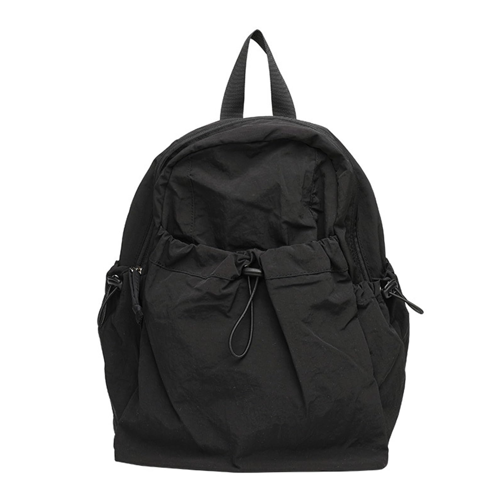 MICFENY Ruched Drawstring Backpack Casual Travel Daybags College Pack for Women Girl Students School Bags Bookbags Shoulder Bag