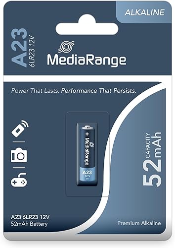 MediaRange Premium Alkaline Batterie, A23 I 6LR23 I 12V, MRBAT114