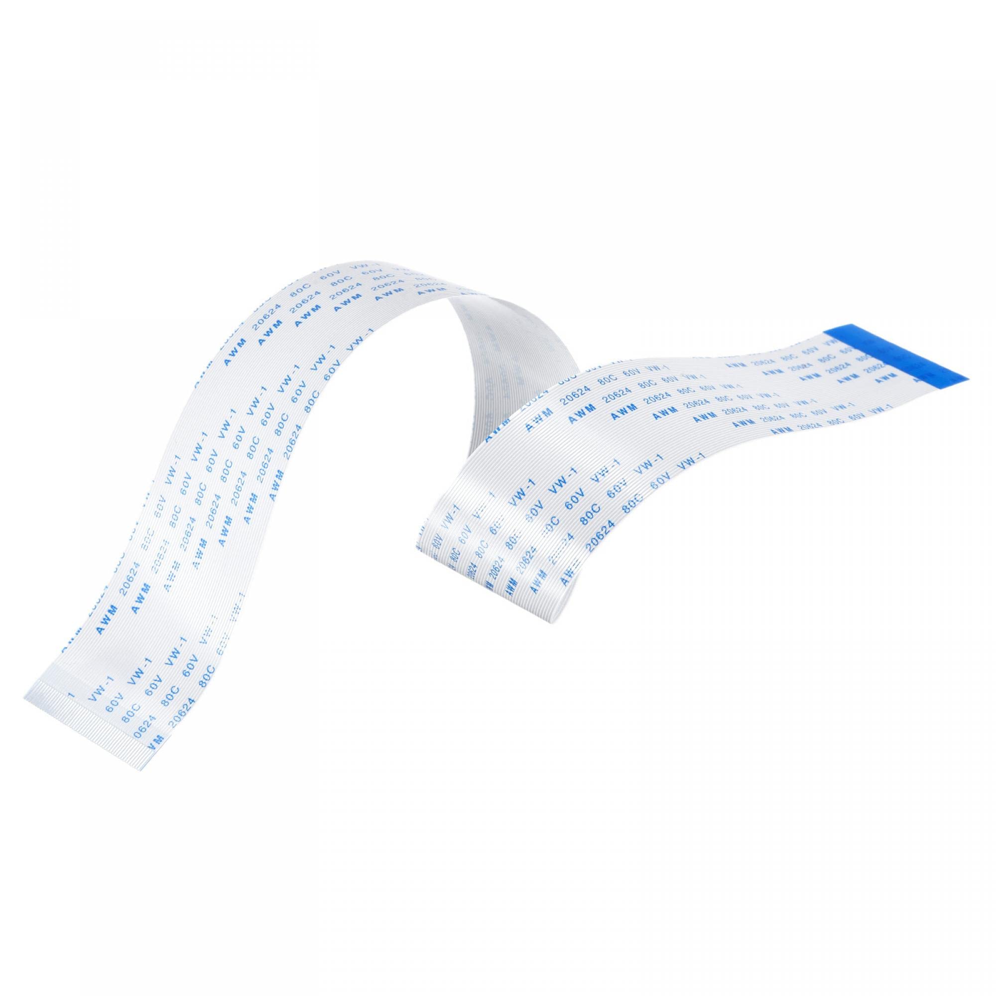 sourcing map FFC Ribbon Flat Flexible Cable, 50 Pin 0.5mm Pitch 300mm Long (B Type) for LCD 3D Printer Camera DVD TV Laptop Audio Pack of 5