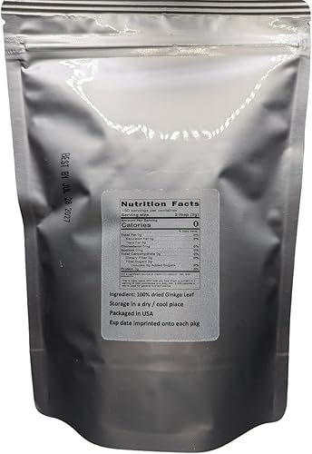 Miniatura 2 de Hoja de ginkgo  Hoja suelta de ginkgo biloba premium 100% de la naturaleza (01 oz)