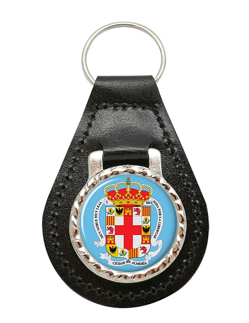 Giftshop UK Almería City (Spain) Leather Key Fob