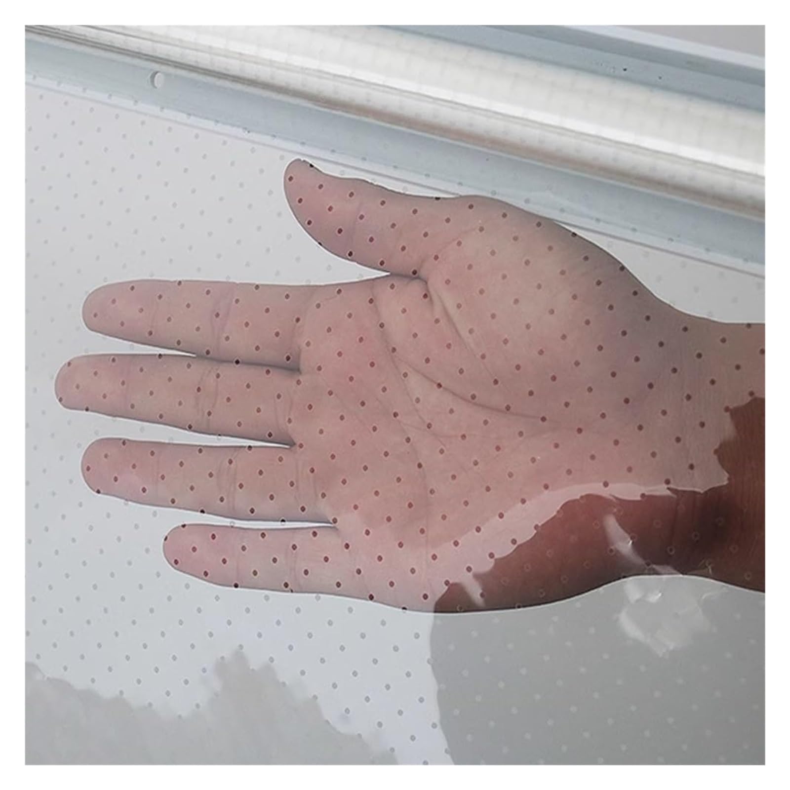 Tende avvolgibili per frigorifero, poroso e traspirante in plastica per la conservazione degli alimenti, tende trasparenti in PVC con raccordo(W145xH240cm)