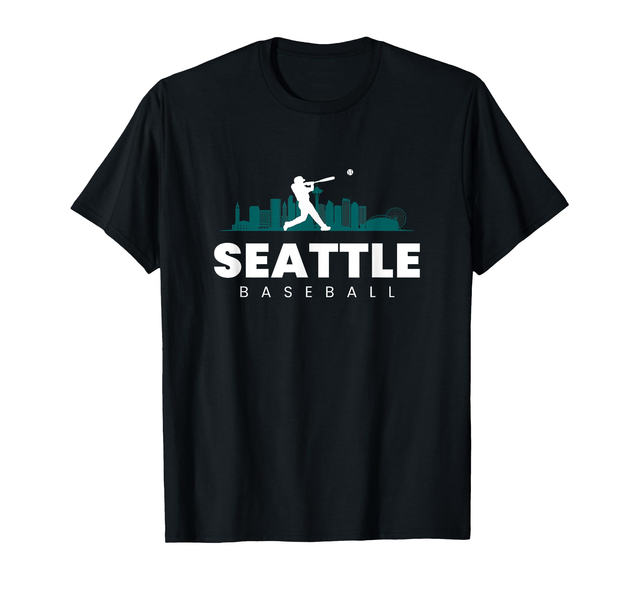 Seattle Baseball LoversSeattle Baseball Vintage Minimalist Retro Baseball Lover T-ShirtOEKO-TEX STANDARD 100