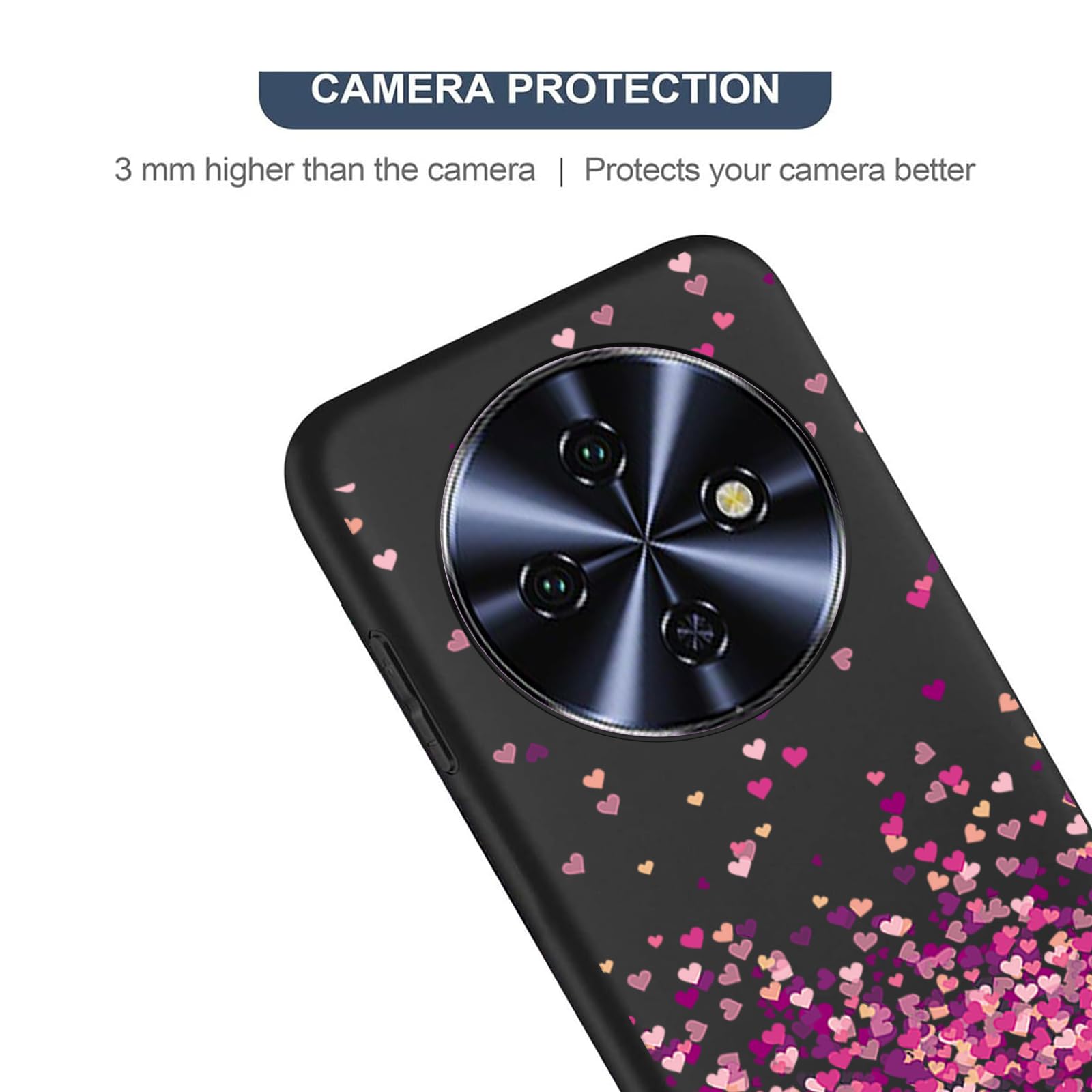 Xiangyun Cover per Oukitel C3 Custodia con 1 Pezzo Vetro Temperato Pellicola Prottetiva - Caso Silicone Nero Protettiva TPU Bumper Morbido Shell Case (6.52 WM85