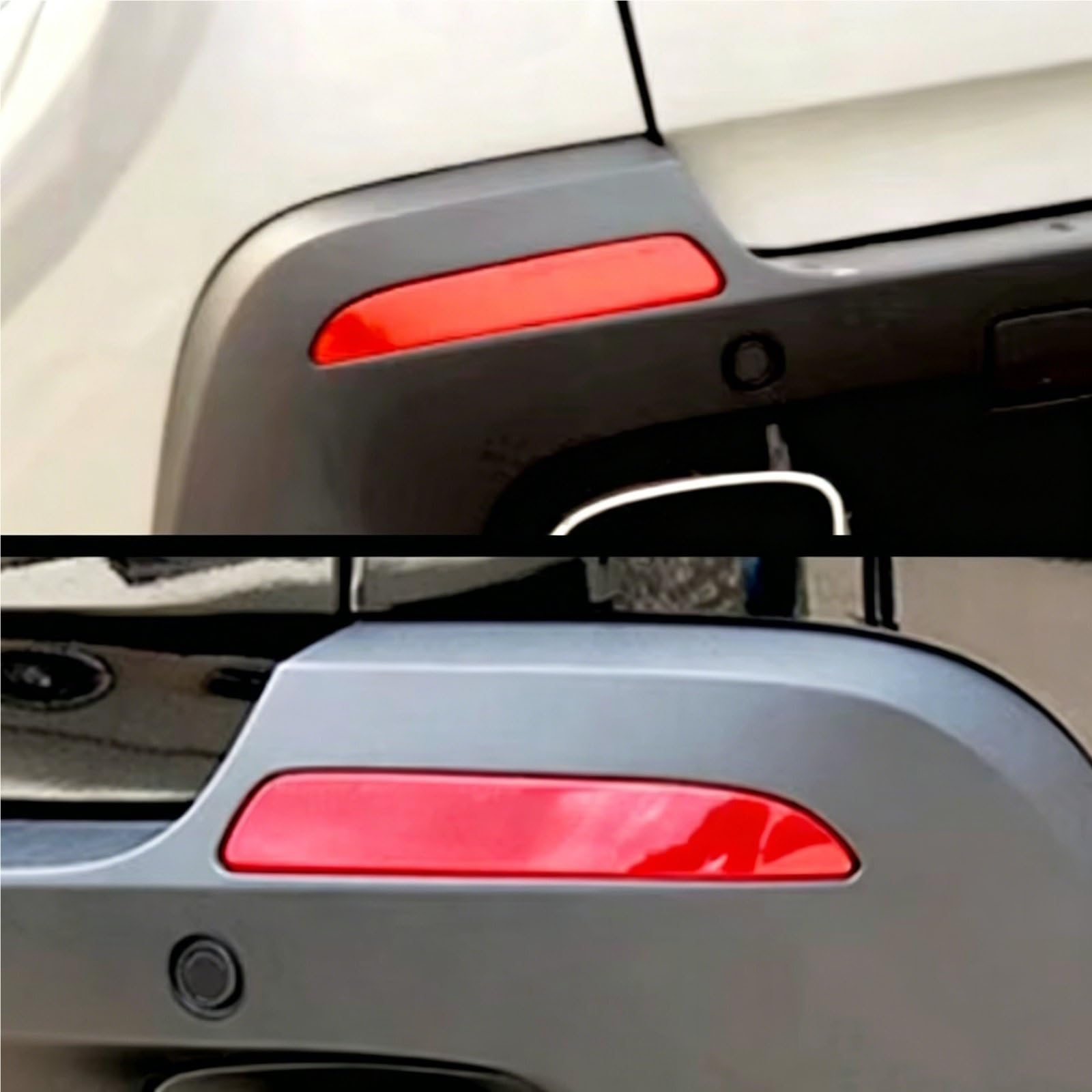 Heckstoßstangen Rückstrahler Kompatibel Mit Für X6 E71 2009 2010 2011 2012 2013 2014 Auto-Heckstoßstangen-Reflektor-Bremslicht 63217158949(Left)