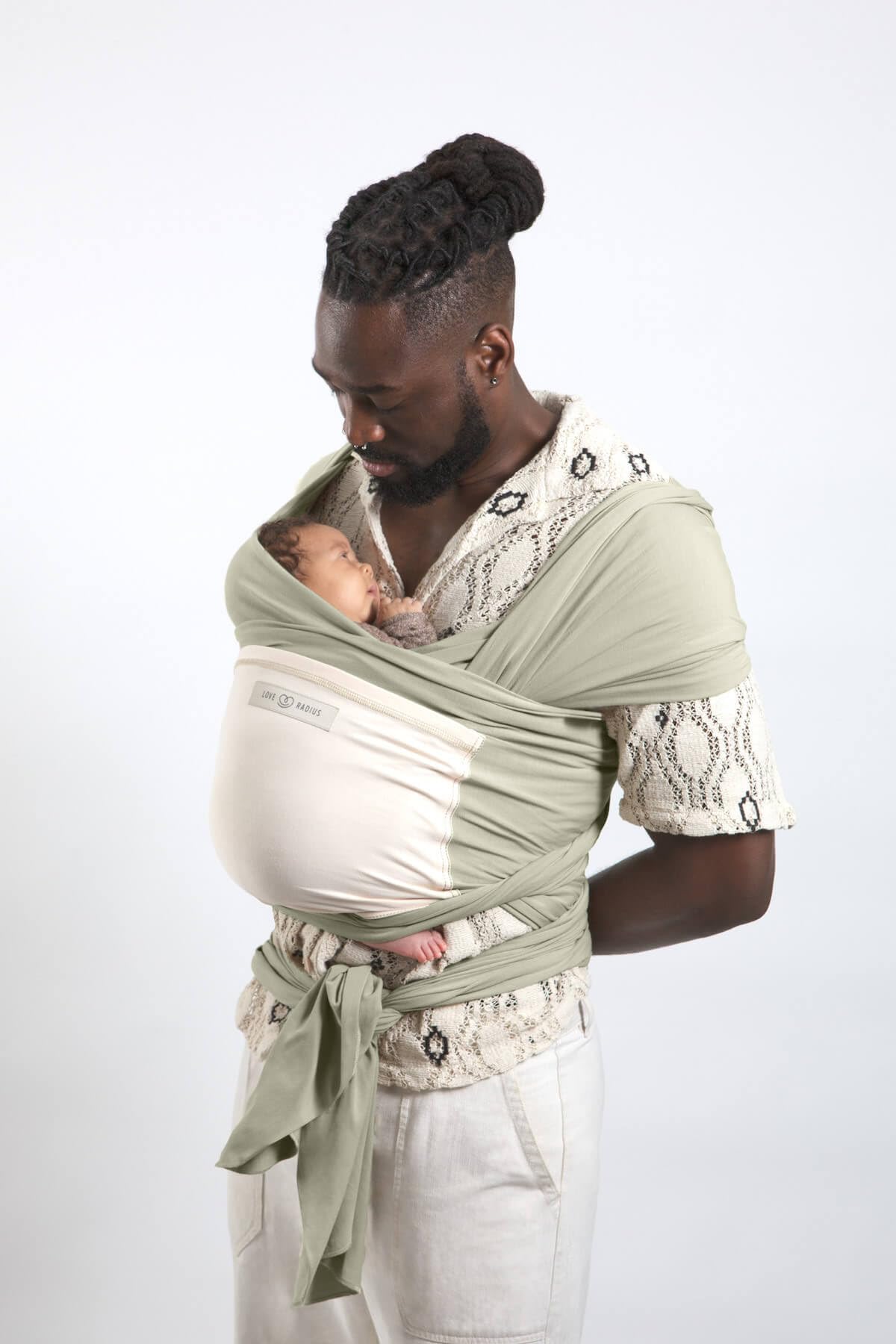 Écharpe de portage l'Originale JPMBB - Réglage facile 1 noeud pour 3 positions - Naissance à 14 kg