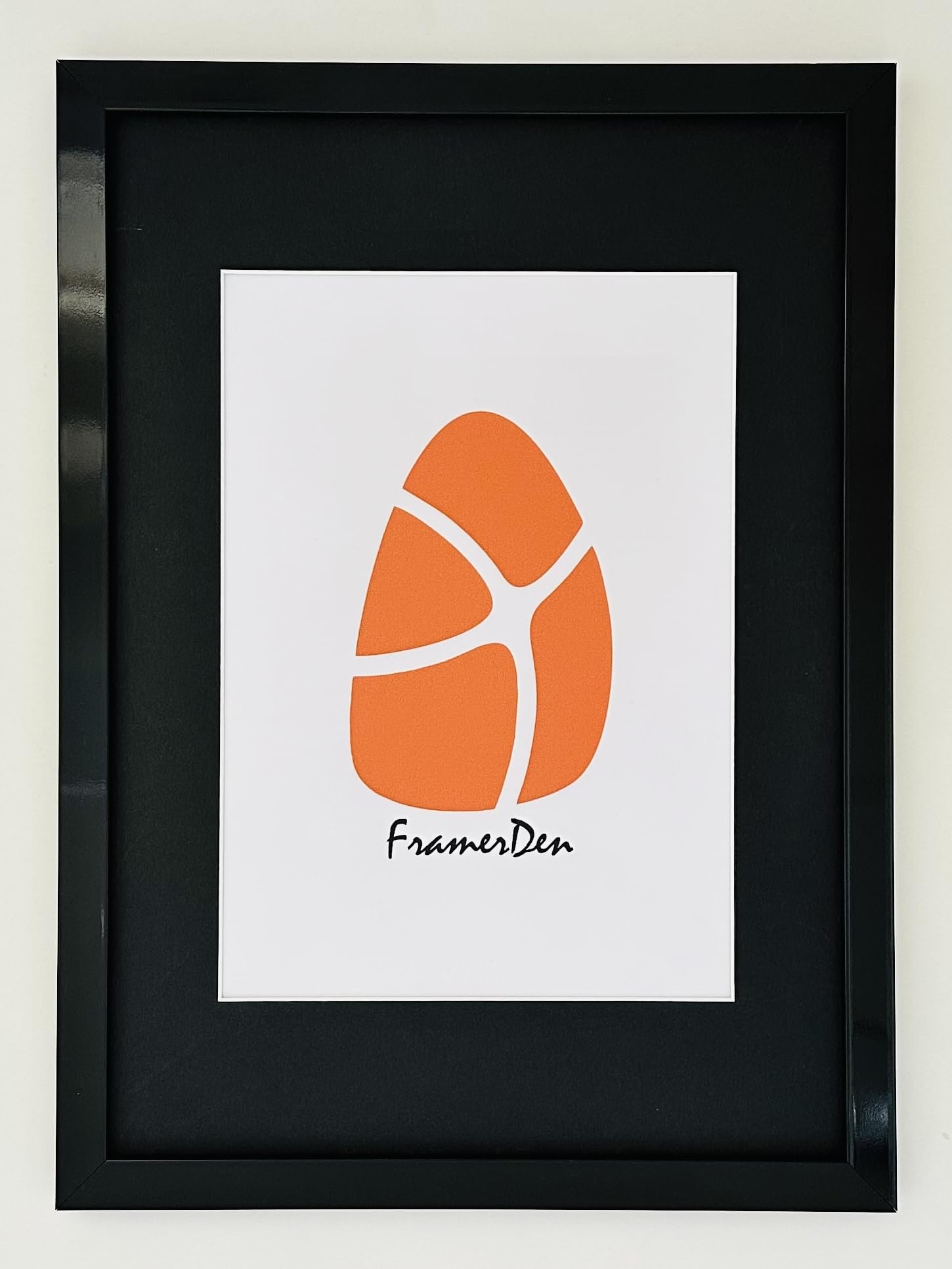 FramerDen® Black A4 BlackMount A5 Rainbow Colours Poster Picture Frame Fits 21x14.85cm Size Poster Photo Artwork Print, Portrait & Landscape Wall Mountable & Tabletop, Perspex Front & MDF Backing