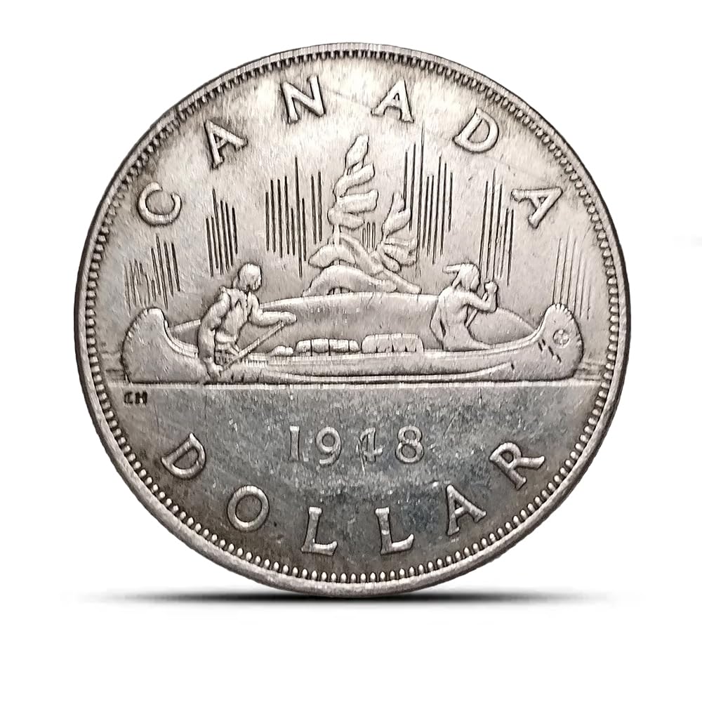 Antique Canadian Silver Coins, Lucky Maple Leaf Silver Coin Collection, Canada Ancient Coin for Collectors, Vintage Commemorative Gifts (1948 George V-1 D) — view 4