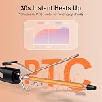 1/2 Inch Small Curling Iron, 13mm Skinny Curling Wand for Short Hair, Pixie Cuts & Bangs, Ceramic Thin Hair Curler for Tight Ringlets & Spiral Curls, Travel Dual Voltage, up to 480°F