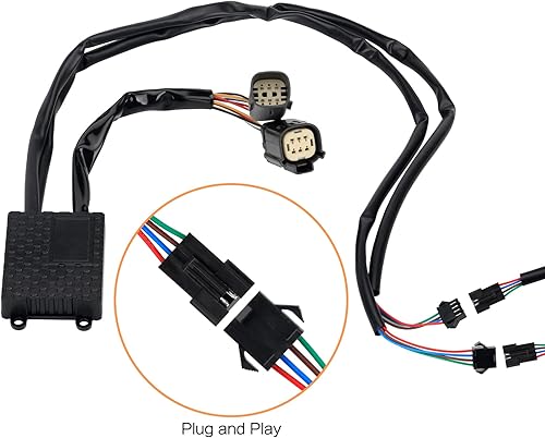 Miniatura 5 de VG MOTO Alforja trasera para motocicleta, luz LED, repuesto negro para Harley Touring FLHTCU FLHTK FLTRU Road King Electra Glide Ultra Classic