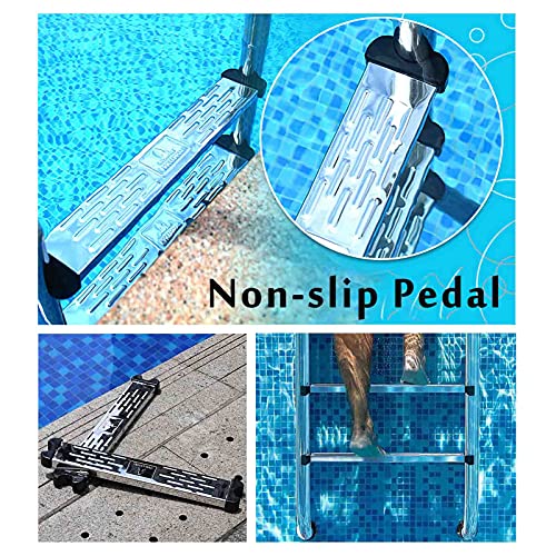 Escalera para Piscina de Acero Inoxidable 2 Peldaños Antideslizante miniatura 2