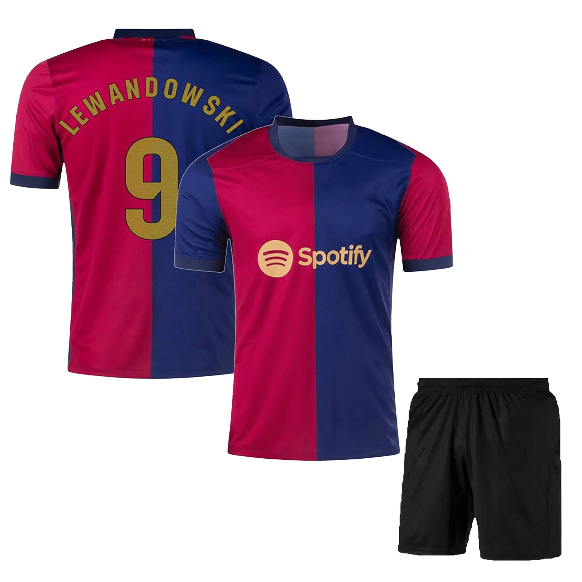 Sports Baarce Football Home Jersey with Shorts 2024/25 (Kid's, Boy's& Men)
