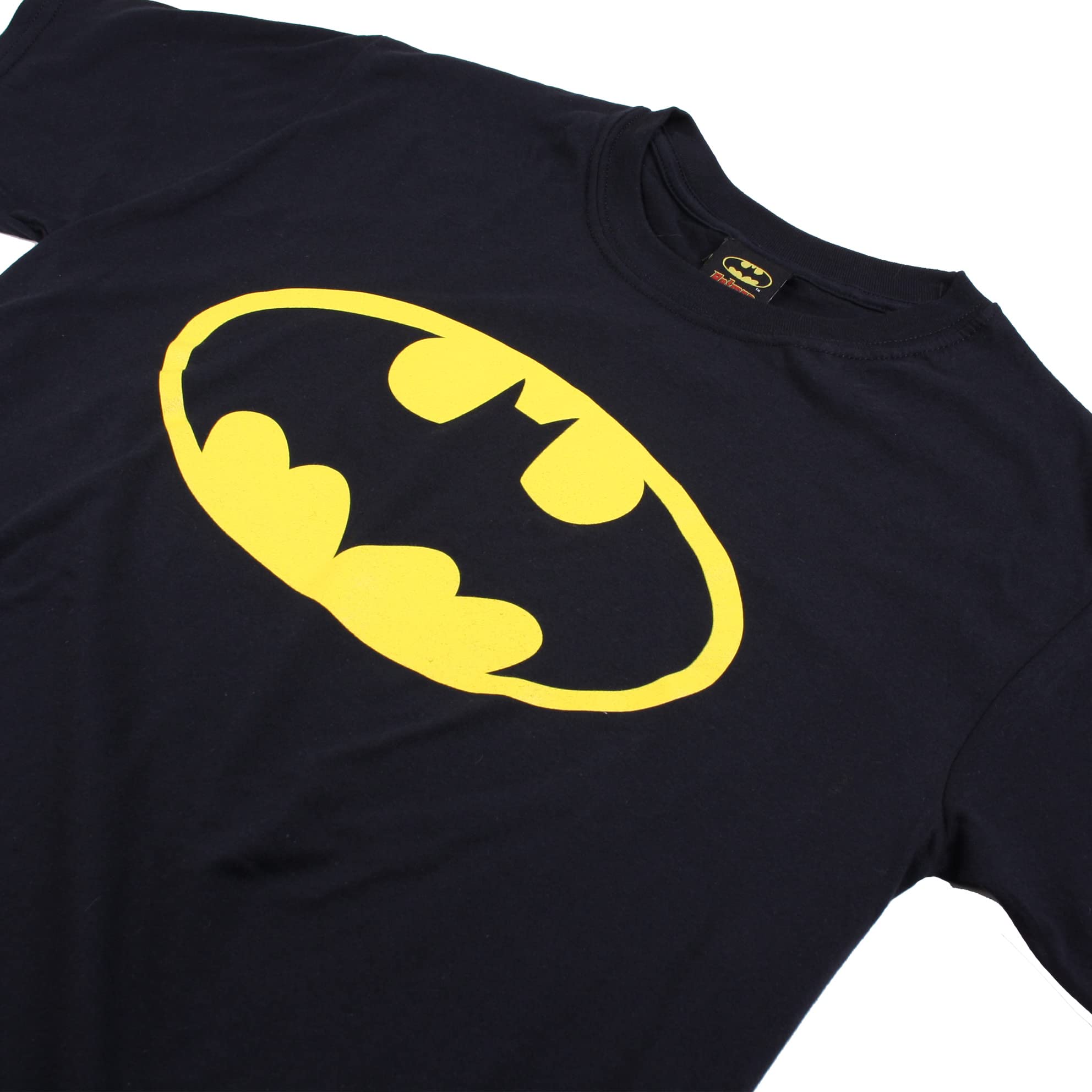 DC Comics Men's Batman Logo T-Shirt, Black