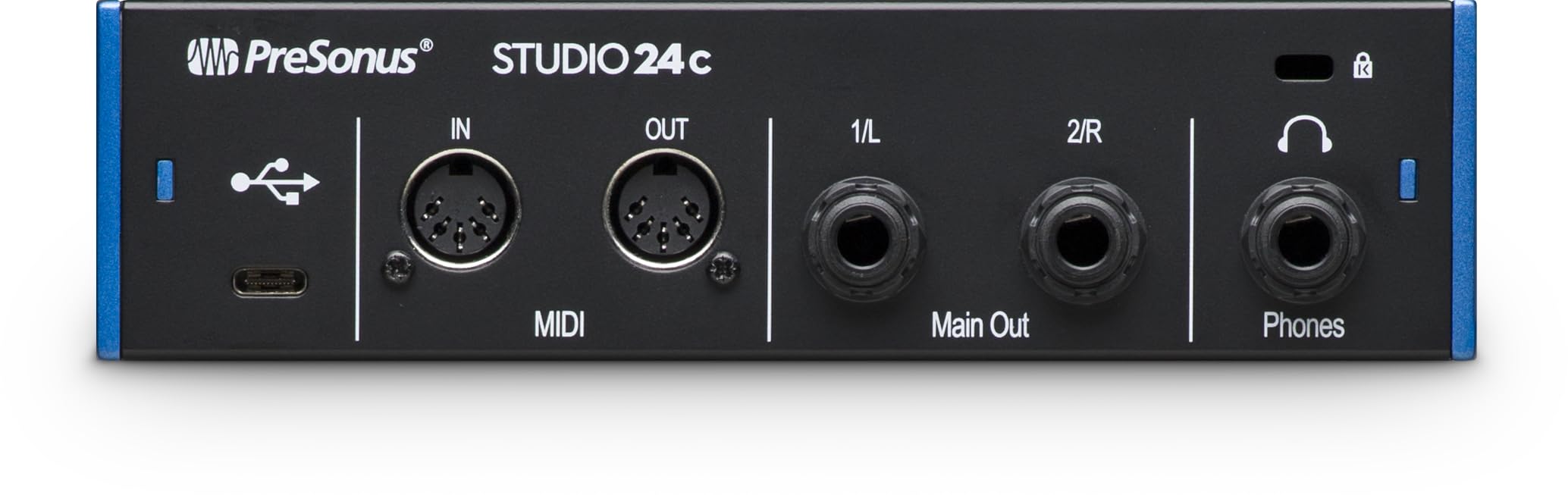 PreSonus Studio 24c, USB-C-Audio-Interface, für Aufnahme, Streaming, Podcasting mit Software-Bundle inklusive Studio One Artist, Ableton Live Lite DAW