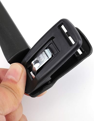 Miniatura 5 de Tosnail Paquete de 40 perchas de plástico negro de 12 pulgadas con clips grandes antideslizantes y gancho giratorio, color negro