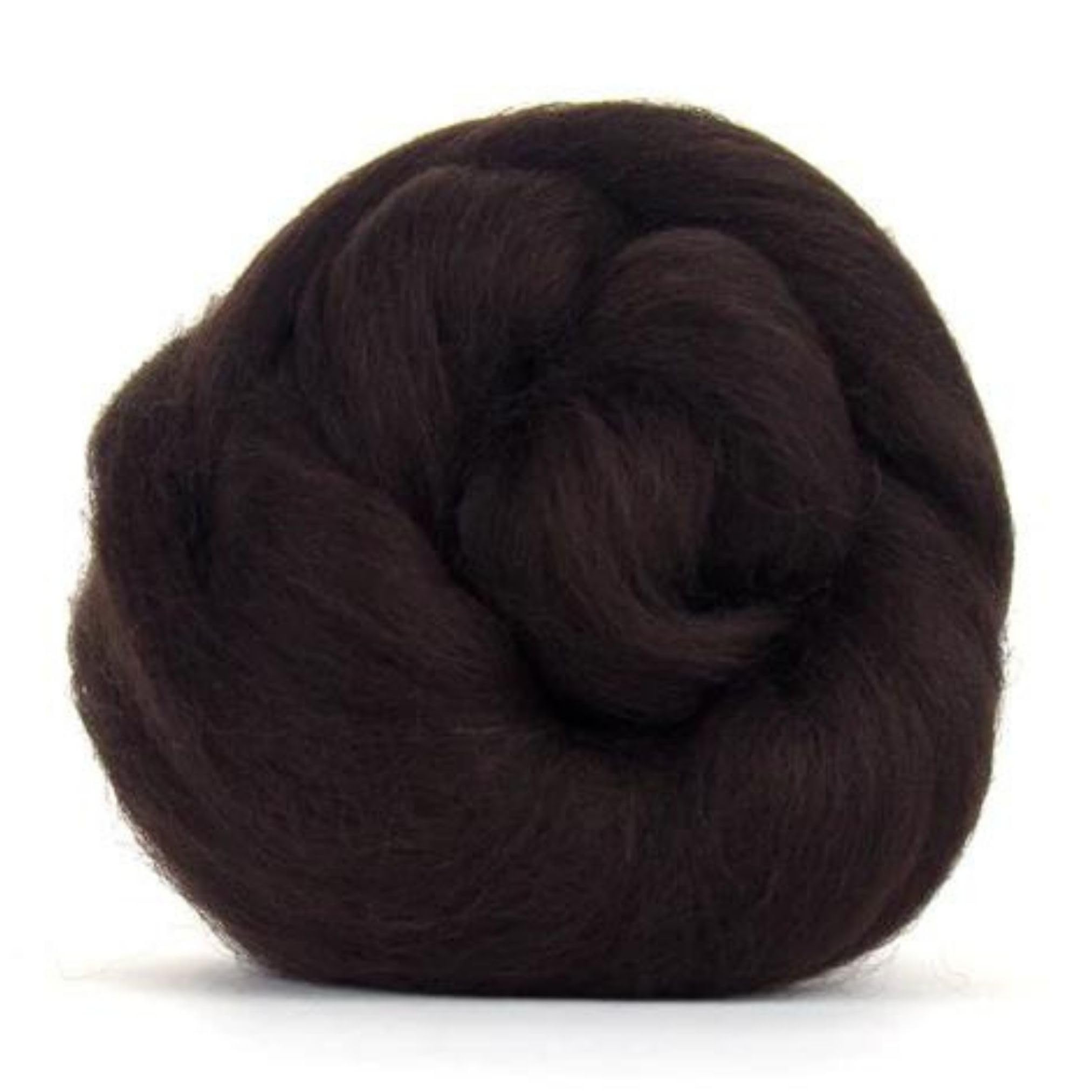 Revolution Fibers Dyed Corriedale Wool | 8 Ounces of Premium Combed Wool Top | 26 Micron, 100% Pure Corriedale Wool Roving, Ethically Sourced (Mocha Brown)