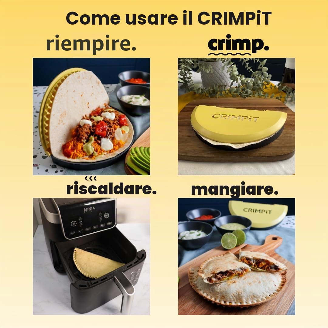 CRIMPiT Avvolgere – Inizia a goderti gli involucri come non hai mai visto prima – Burritos, Calzone, Enchiladas, kebab, pasticcini e altro ancora – Prodotto nel Regno Unito