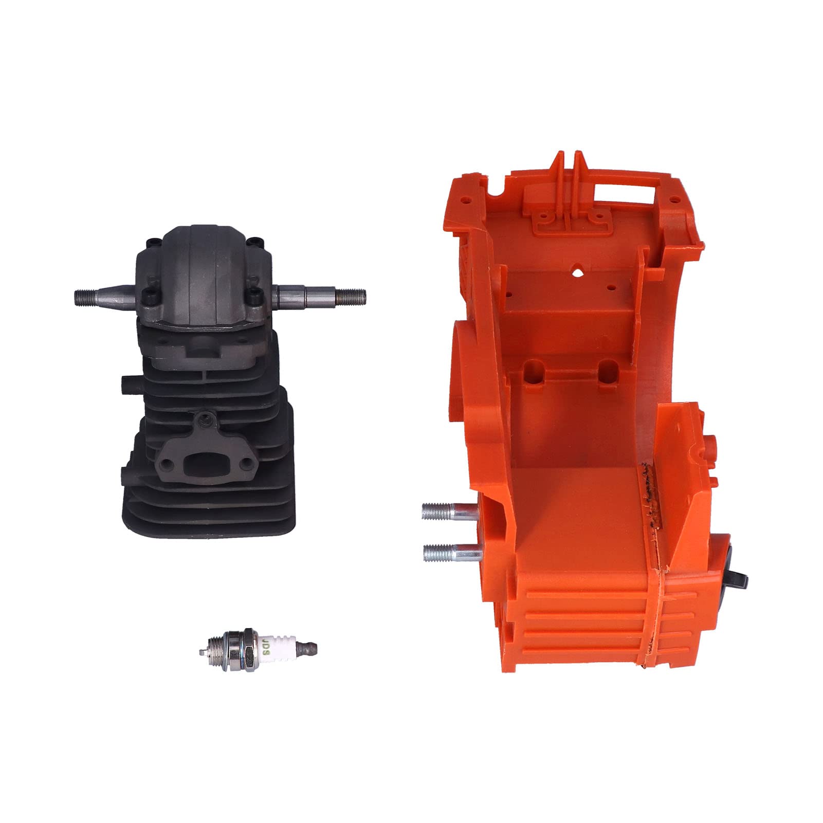 Cilindro del cárter Cilindro del cárter de 40 mm con bujía para Motosierra 136 137 141 142 530071991 Pieza de Repuesto de Alto Rendimiento