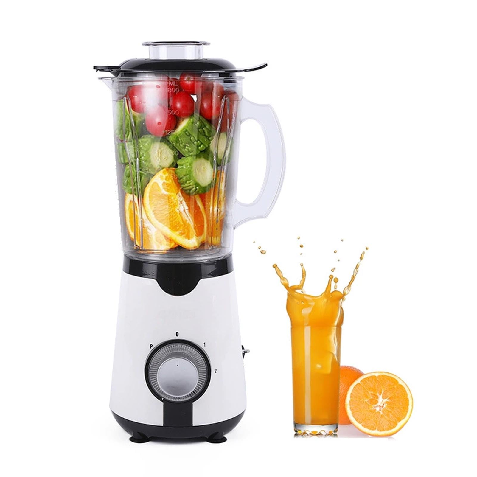 Robot da, Tritatutto Elettrico per Verdure e Tritacarne da 3800 W 26000 Giri/min con Estrattore di Succo e Macinino Avanzato, per Uso Domestico in (Spina europea)