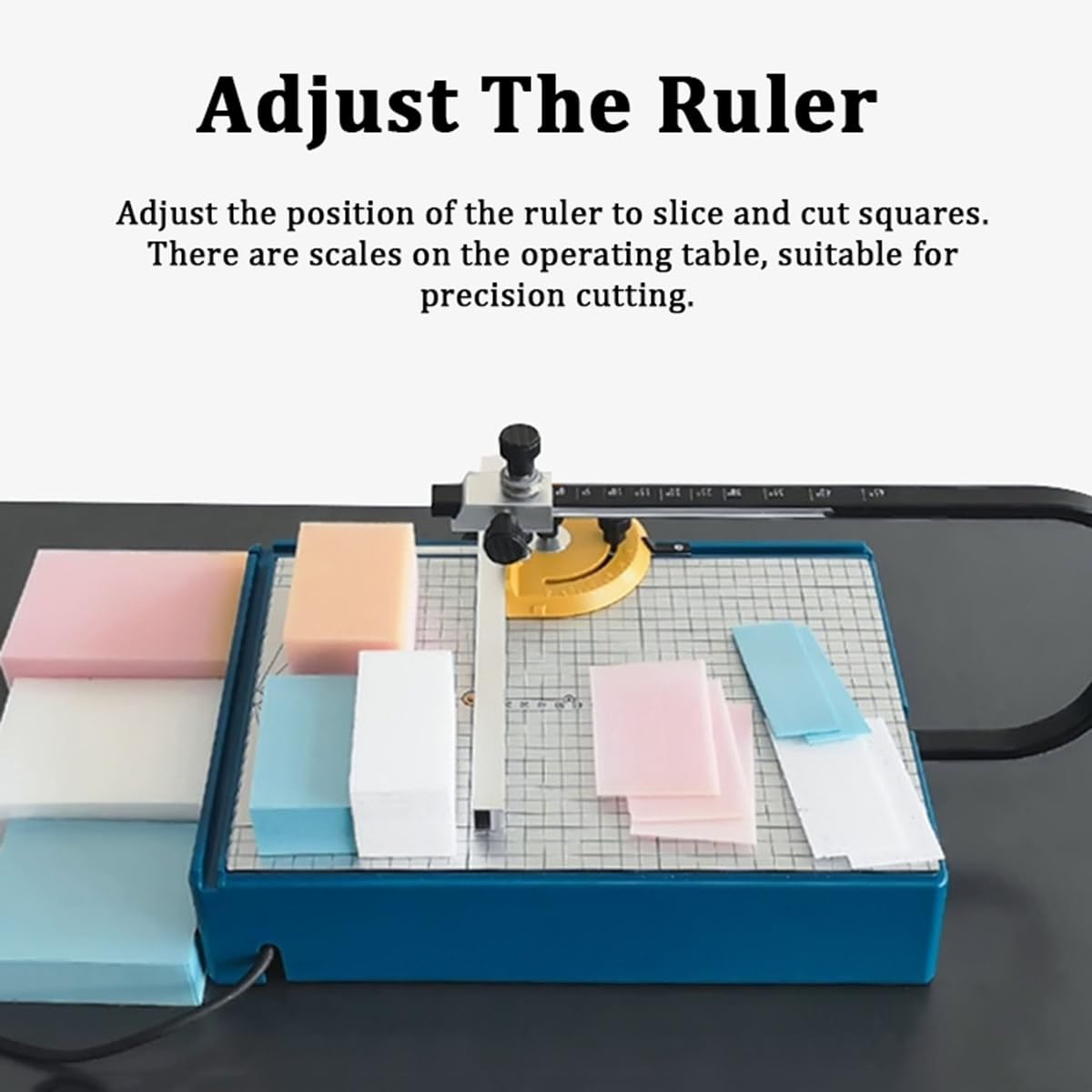 Cortador de espuma eléctrico con regla giratoria extraíble para manualidades, kit de herramientas de tallado de espuma, equipo de manualidades versátil para aficionados y profesionales
