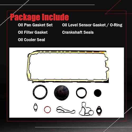 Miniatura 4 de AUCERAMIC 11137600482 11137548031 N54 N55 Juego de juntas de tapa de aceite Fit para 2008-2018 BMW 135i 135is 335i 335xi 335is 435i 535i 640i 740i