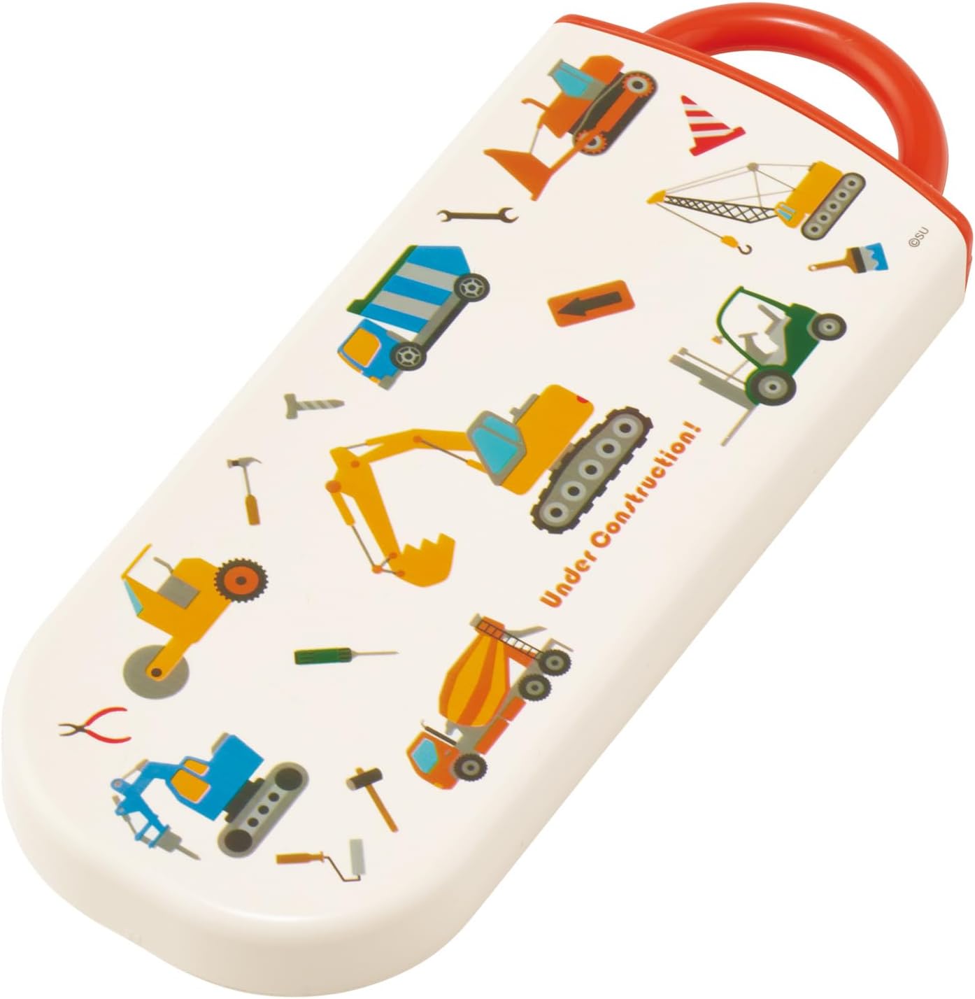 Skater TACC2-A Children's Trio Set Chopsticks, Spoon, Fork, 6.5 inches (16.5 cm), Working Car, Boys