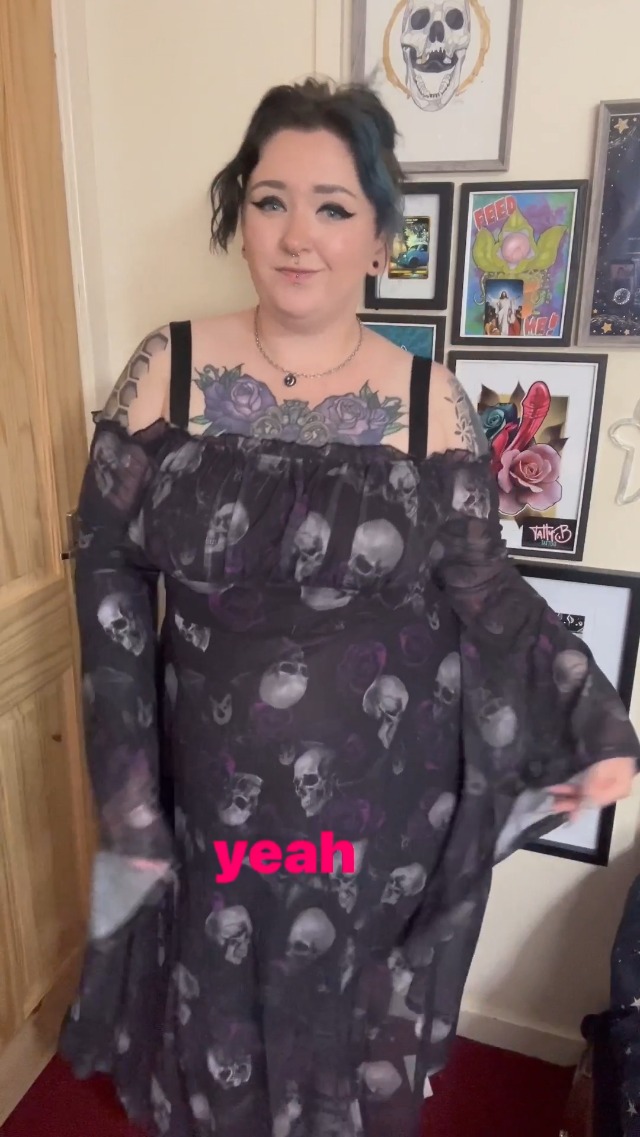 Vestido Gótico Medieval Plus Size Mujer Talla 5X miniatura 7