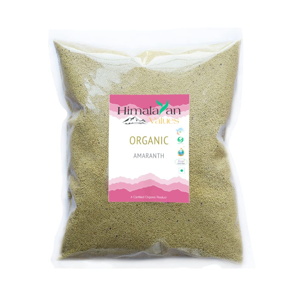 Himalayan Values | Certified Organic Amaranth Whole | Rajgira | Chaulai | 500 gm | Produce of the Himalayas | Made by mountain women | Amaranth Seeds Organic | Rajgira Whole | Organic Rajgira Seeds (B09JBYFLXZ) Amazon Price History, Amazon Price Tracker