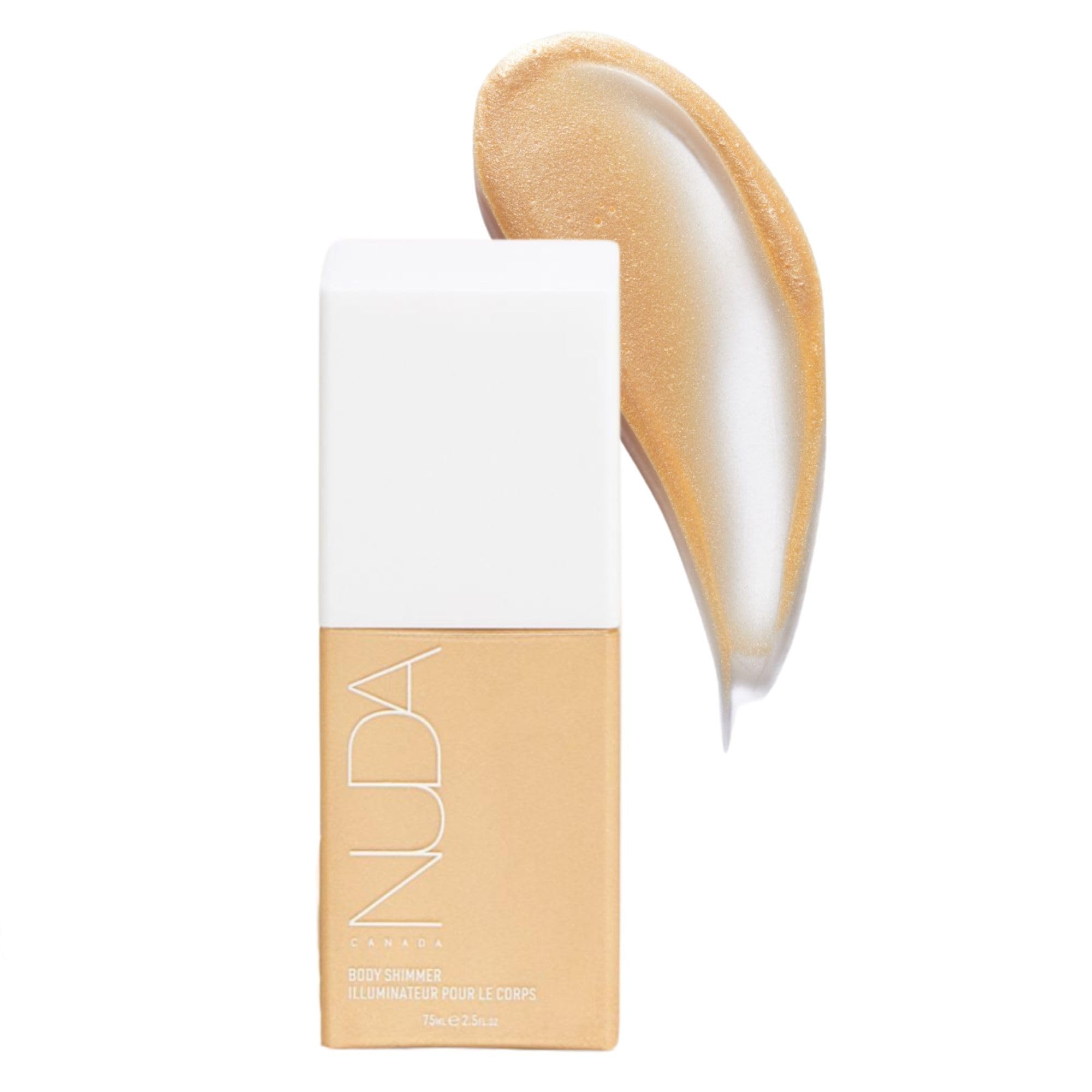 Nuda GlowShimmer Body Shimmer | Glittery,Silky,Tan-Enhancing Body Glow Lotion | Moisturizes & Hydrates with Aloe Vera, Avocado Oil & Vitamin E |