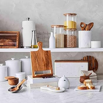 Amazon.com: Sur La Table Olivewood Salt Keeper – 4