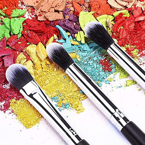 MSQ Eye Makeup Brush Set 8pcs Eyeshadow Makeup Brushes Concealer Brush Liquid Cream Blending Brush Set including Premium Wooden Handles - Image 4
