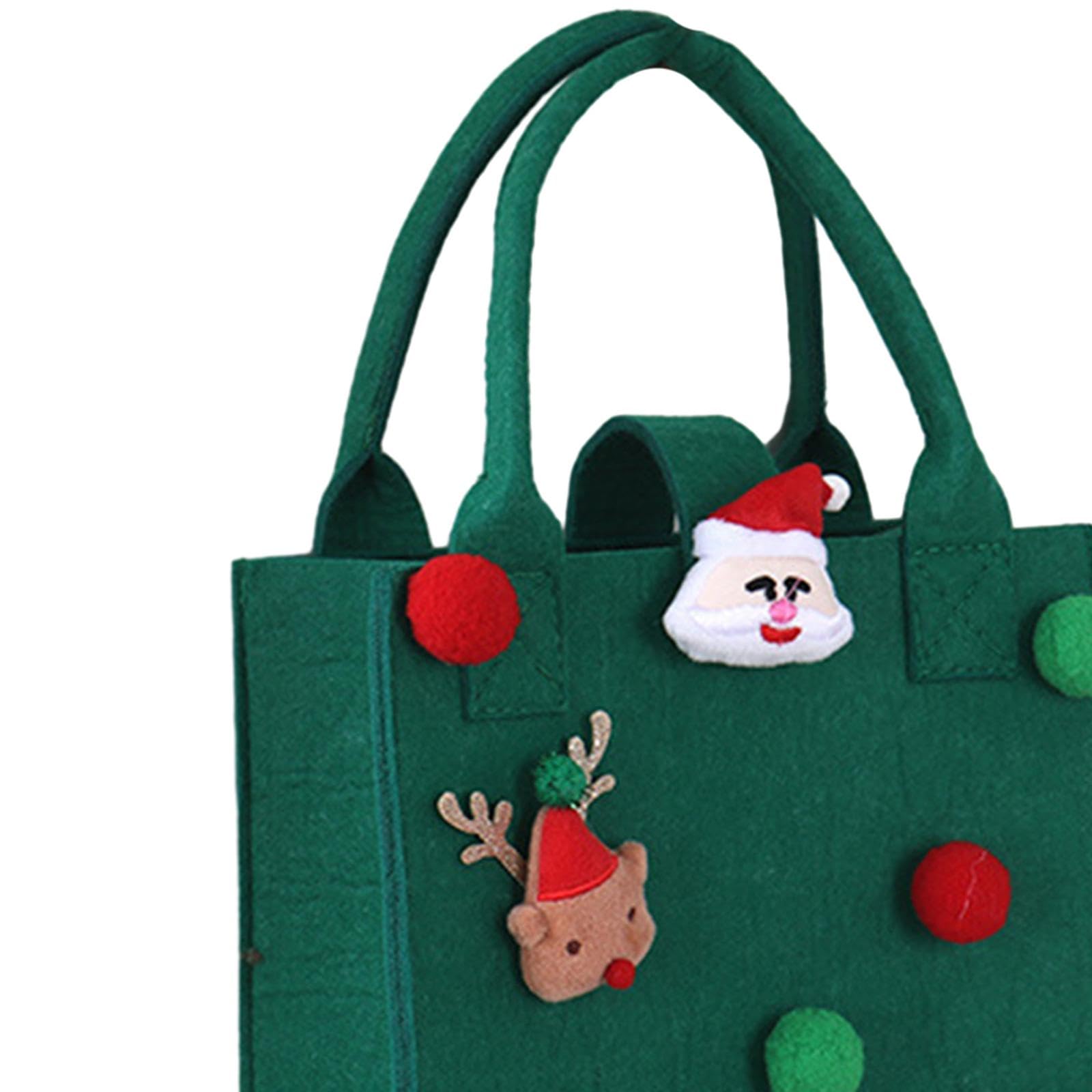 クリスマス籐バック Amazon｜KRDPMV クリスマストートバッグ2個、ハンドル付きクリスマス