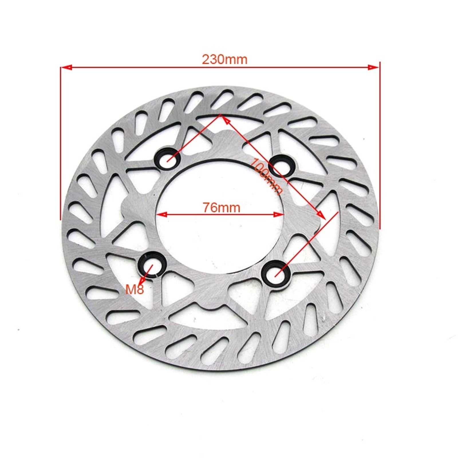 Do KAYO BSE KLX CRF 125cc 140cc Hamulca Tarczowego 180/190/200/210mm 220mm 230mm 76mm Przednia tylna tarcza hamulcowa Tarcza tarczowa(230mm)